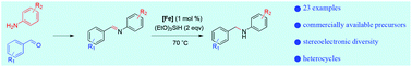 Graphical abstract: Conversion of aldimines to secondary amines using iron-catalysed hydrosilylation