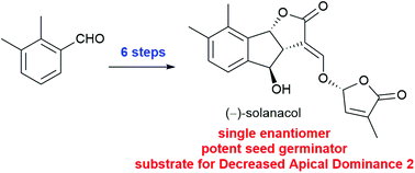 Graphical abstract: Enantioselective total synthesis and biological evaluation of (−)-solanacol