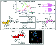 Graphical abstract: Novel π-extended hybrid xanthene dyes with two spirolactone rings for optoelectronic and biological applications