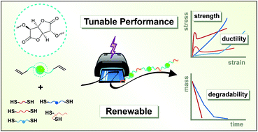 Graphical abstract: Degradable and renewably-sourced poly(ester-thioethers) by photo-initiated thiol–ene polymerization