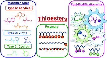 Graphical abstract: Thioester functional polymers