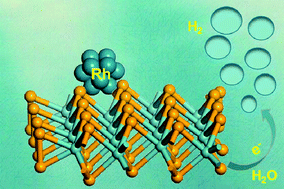 Graphical abstract: Ultrafine Rh nanoparticle decorated MoSe2 nanoflowers for efficient alkaline hydrogen evolution reaction