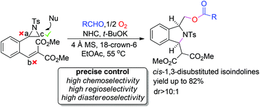 Graphical abstract: Diastereoselective synthesis of cis-1,3-disubstituted isoindolines via a highly site-selective tandem cyclization reaction