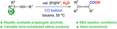 Graphical abstract: 2,3-Allenoic acids via palladium-catalyzed carboxylation of propargylic alcohols