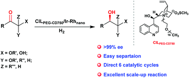 Graphical abstract: Retracted Article: A miraculous chiral Ir–Rh bimetallic nanocatalyst for asymmetric hydrogenation of activated ketones