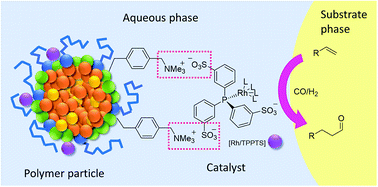 Graphical abstract: Multiphasic aqueous hydroformylation of 1-alkenes with micelle-like polymer particles as phase transfer agents