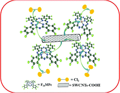 Graphical abstract: Tailoring of the chlorine sensing properties of substituted metal phthalocyanines non-covalently anchored on single-walled carbon nanotubes