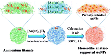Graphical abstract: A convenient and efficient precursor transformation route to well-dispersed, stable, and highly accessible supported Au nanocatalysts with excellent catalytic hydrogenation performances