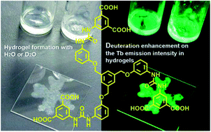 Graphical abstract: Gelation and luminescence of lanthanide hydrogels formed with deuterium oxide