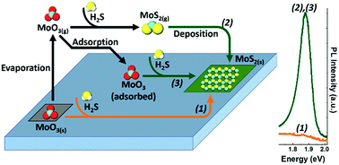 Graphical abstract: A vapor-phase-assisted growth route for large-scale uniform deposition of MoS2 monolayer films