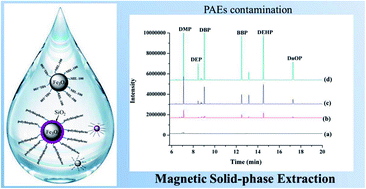 Graphical abstract: Magnetic solid-phase extraction using a mixture of two types of nanoparticles followed by gas chromatography-mass spectrometry for the determination of six phthalic acid esters in various water samples