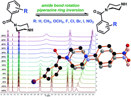 Graphical abstract: NMR-based investigations of acyl-functionalized piperazines concerning their conformational behavior in solution