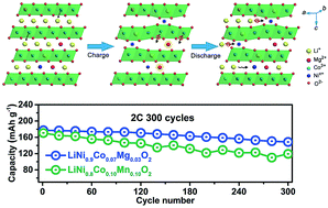 Graphical abstract: Stabilizing nickel-rich layered oxide cathodes by magnesium doping for rechargeable lithium-ion batteries