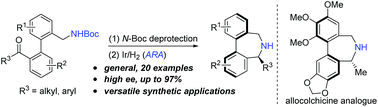 Graphical abstract: Intramolecular asymmetric reductive amination: synthesis of enantioenriched dibenz[c,e]azepines