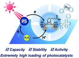 Graphical abstract: Iron sulfur clusters in protein nanocages for photocatalytic hydrogen generation in acidic aqueous solutions