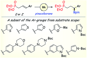 Graphical abstract: Facile access to functionalized chiral secondary benzylic boronic esters via catalytic asymmetric hydroboration