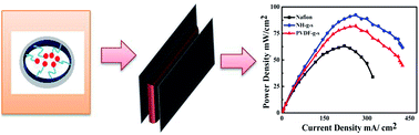 Graphical abstract: Fabrication of a low-cost functionalized poly(vinylidene fluoride) nanohybrid membrane for superior fuel cells