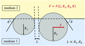 Graphical abstract: Electrostatic interaction of particles trapped at fluid interfaces: effects of geometry and wetting properties