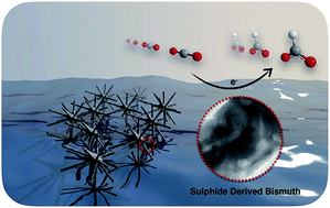 Graphical abstract: Electrochemical reduction of CO2 on defect-rich Bi derived from Bi2S3 with enhanced formate selectivity