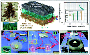 Graphical abstract: Rational design of forest-like nickel sulfide hierarchical architectures with ultrahigh areal capacity as a binder-free cathode material for hybrid supercapacitors