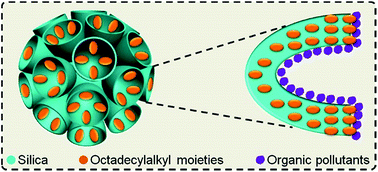 Graphical abstract: Superhydrophobic dendritic mesoporous organosilica nano-particles with ultrahigh-content of gradient organic moieties