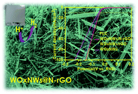Graphical abstract: High catalytic activity of oxygen-vacancy-rich tungsten oxide nanowires supported by nitrogen-doped reduced graphene oxide for the hydrogen evolution reaction