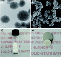 Graphical abstract: An ordered mesoporous silica framework based electrolyte with nanowetted interfaces for solid-state lithium batteries