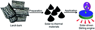 Graphical abstract: Biomass-derived solar-to-thermal materials: promising energy absorbers to convert light to mechanical motion