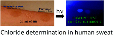 Graphical abstract: Polymeric chemosensor for the detection and quantification of chloride in human sweat. Application to the diagnosis of cystic fibrosis