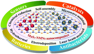 Graphical abstract: Noble metal nanostructure-decorated molybdenum disulfide nanocomposites: synthesis and applications