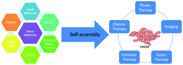Graphical abstract: Self-assembled nanomaterials for synergistic antitumour therapy