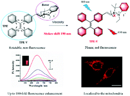Graphical abstract: A near-infrared emission fluorescent probe with multi-rotatable moieties for highly sensitive detection of mitochondrial viscosity in an inflammatory cell model