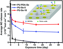 Graphical abstract: Selenium-containing polyurethane with elevated catalytic stability for sustained nitric oxide release
