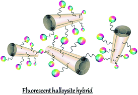Graphical abstract: Photoluminescent hybrid nanomaterials from modified halloysite nanotubes