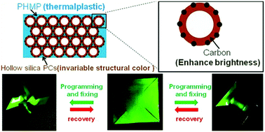 Graphical abstract: Robust and flexible thermal-plasticizing 3D shaped composite films with invariable and brilliant structural color