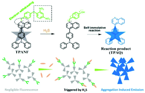 Graphical abstract: A fluorescent probe based on aggregation-induced emission for hydrogen sulfide-specific assaying in food and biological systems