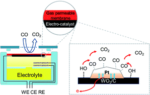 Graphical abstract: Reductive-heat-treated platinum tungsten oxide catalyst with improved CO oxidation activity and CO gas sensing property