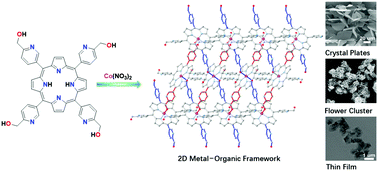 Graphical abstract: Morphology-dependent third-order optical nonlinearity of a 2D Co-based metal–organic framework with a porphyrinic skeleton