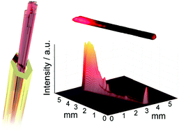 Graphical abstract: A filled organic crystal as a hybrid large-bandwidth optical waveguide