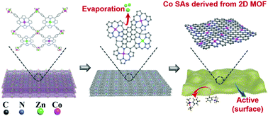 Graphical abstract: 2D MOF induced accessible and exclusive Co single sites for an efficient O-silylation of alcohols with silanes