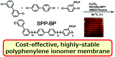Graphical abstract: Highly stable polyphenylene ionomer membranes from dichlorobiphenyls