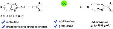 Graphical abstract: Dioxygen-triggered oxidative cleavage of the C–S bond towards C–N bond formation