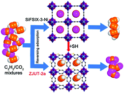 Graphical abstract: Reversing C2H2–CO2 adsorption selectivity in an ultramicroporous metal–organic framework platform