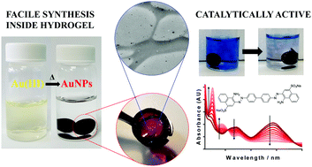 Graphical abstract: Gold nanoparticles immobilised in a superabsorbent hydrogel matrix: facile synthesis and application for the catalytic reduction of toxic compounds