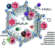 Graphical abstract: A rings-in-pores net: crown ether-based covalent organic frameworks for phase-transfer catalysis