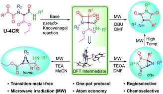 Graphical abstract: One-pot construction of functionalized aziridines and maleimides via a novel pseudo-Knoevenagel cascade reaction