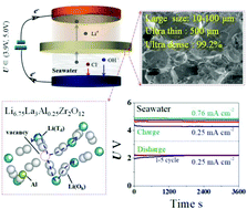 Graphical abstract: Ultra-fast and stable extraction of Li metal from seawater