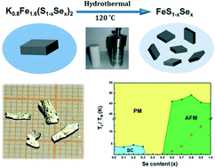 Graphical abstract: Synthesis, structure and superconductivity of FeS1−xSex (0 ≤ x ≤ 1) solid solution crystals