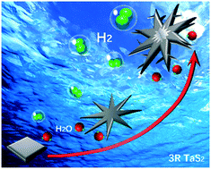 Graphical abstract: Cracked eight-awn star TaS2 with fractal structures used as an efficient electrocatalyst for the hydrogen evolution reaction
