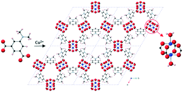 Graphical abstract: Synthesis and structural characterisation of the copper MOF: STAM-NMe2